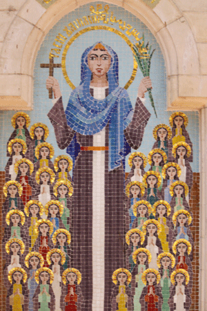 Une des nombreuses représentations de la vierge Marie
