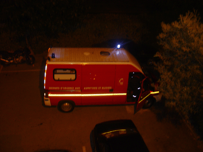 Enfin l'ambulance...